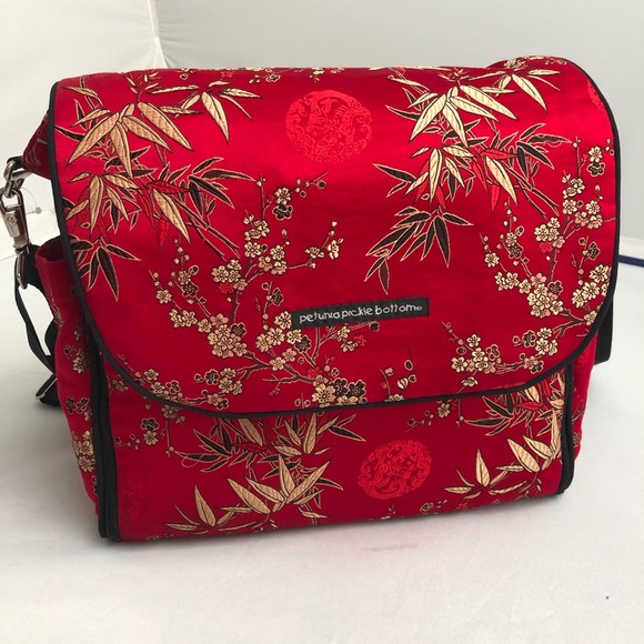 Petunia Pickle Bottom Handbags - Petunia Picklebottom Red Bamboo boxy backpack